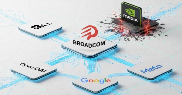 개방형 생태계의 접합제 브로드컴, 엔비디아 아성에 도전