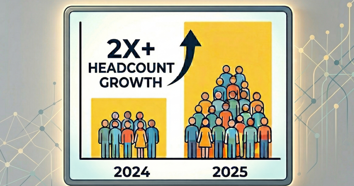 1년간 인력 규모를 2배 넘게 늘린 스타트업 18곳